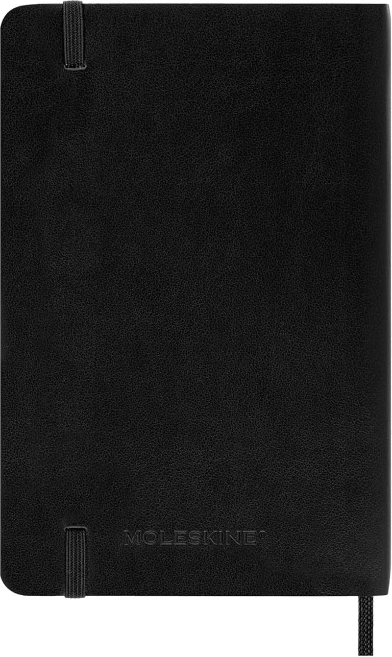 Moleskine Soft Cover Pocket Squared Notebook Black - Image 3
