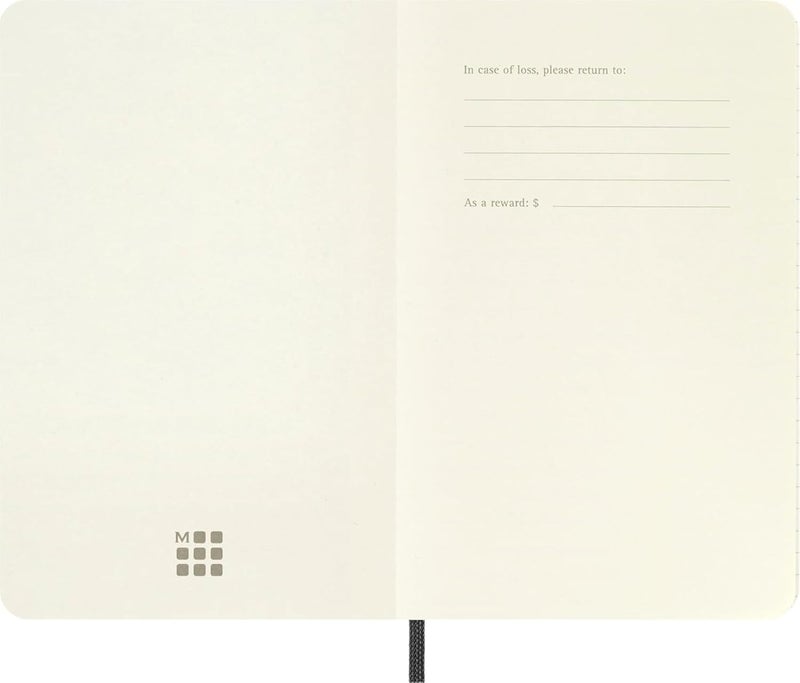 Moleskine Soft Cover Pocket Squared Notebook Black - Image 4