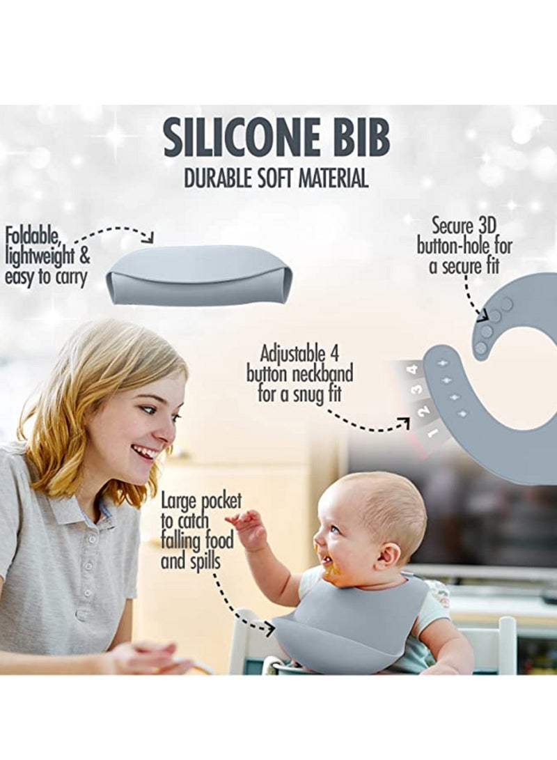 Gerenic Silicone Baby Feeding Set-Plate & Bowl with Suction，Baby Weaning Feeding Supplies - Image 2