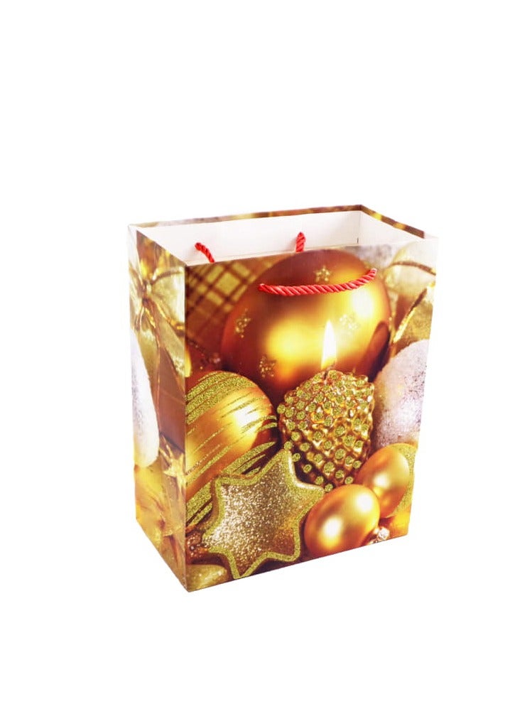 PARTY FUN Radiant Elegance Paper Gift Bag by Party Fun 10x18x23cm Elevate Your Gift Presentation with Timeless Style  - Image 1