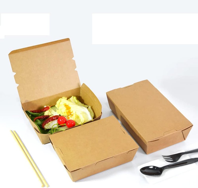 SNH Packing Kraft Lunch Box Large Without Window, Grease-Resistant Baked Goods Gift Boxes - Built-In Lids, Kraft Paper Brownie Boxes, For Meals And Desserts - 25 Pieces. - Image 4