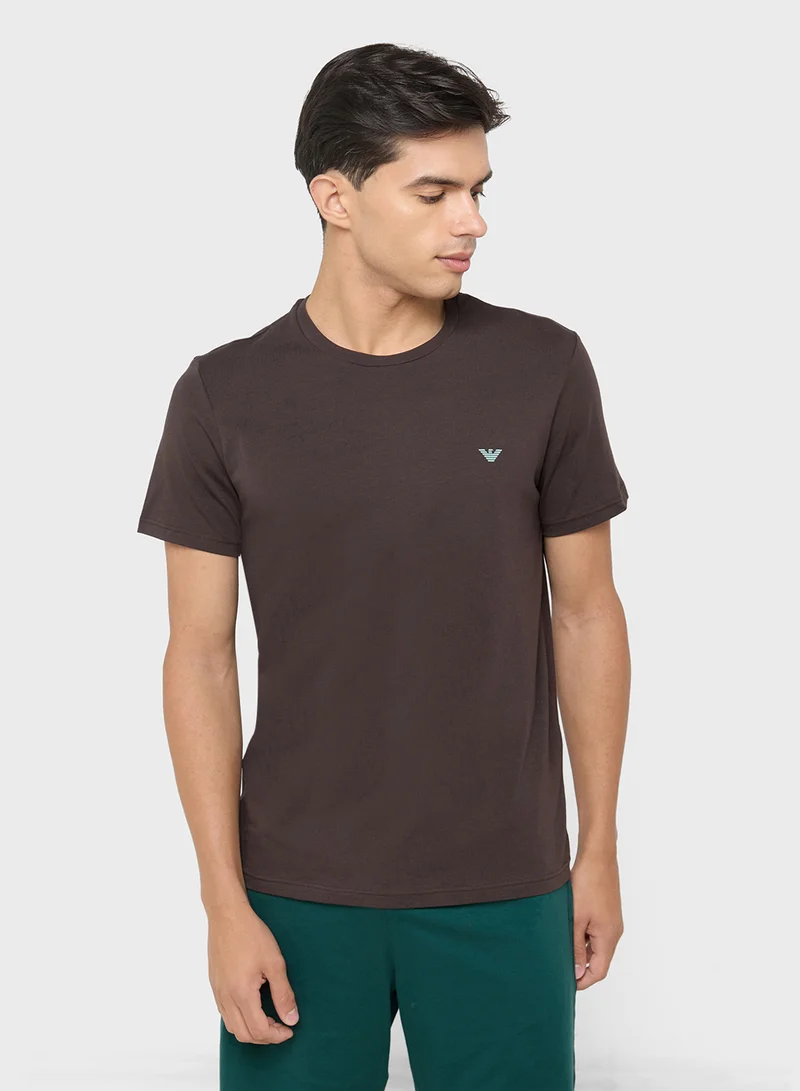 EMPORIO ARMANI 2 Pack Of Logo Crew Neck T-Shirt