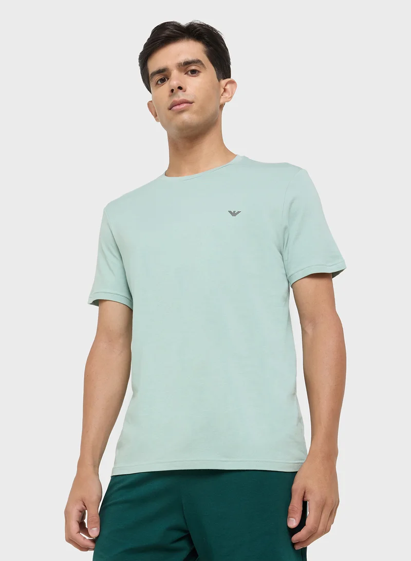 EMPORIO ARMANI 2 Pack Of Logo Crew Neck T-Shirt