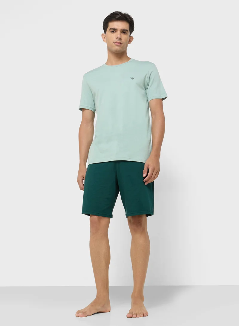 EMPORIO ARMANI 2 Pack Of Logo Crew Neck T-Shirt
