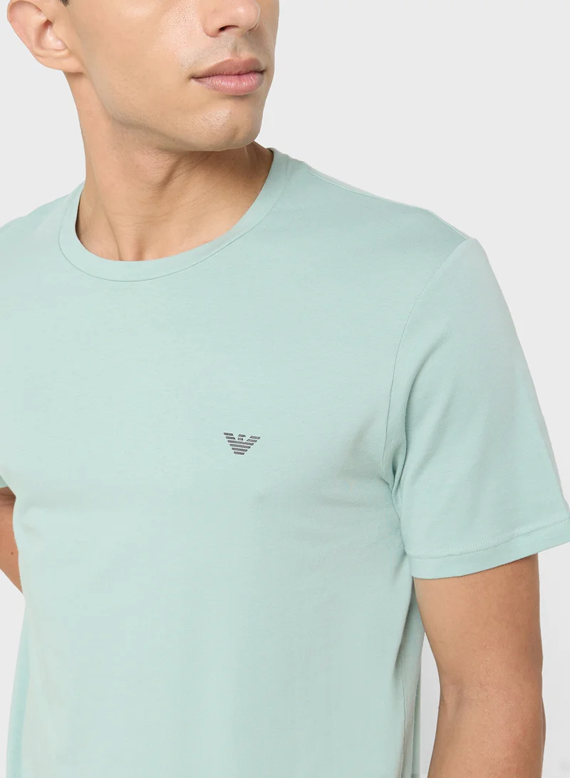 EMPORIO ARMANI 2 Pack Of Logo Crew Neck T-Shirt