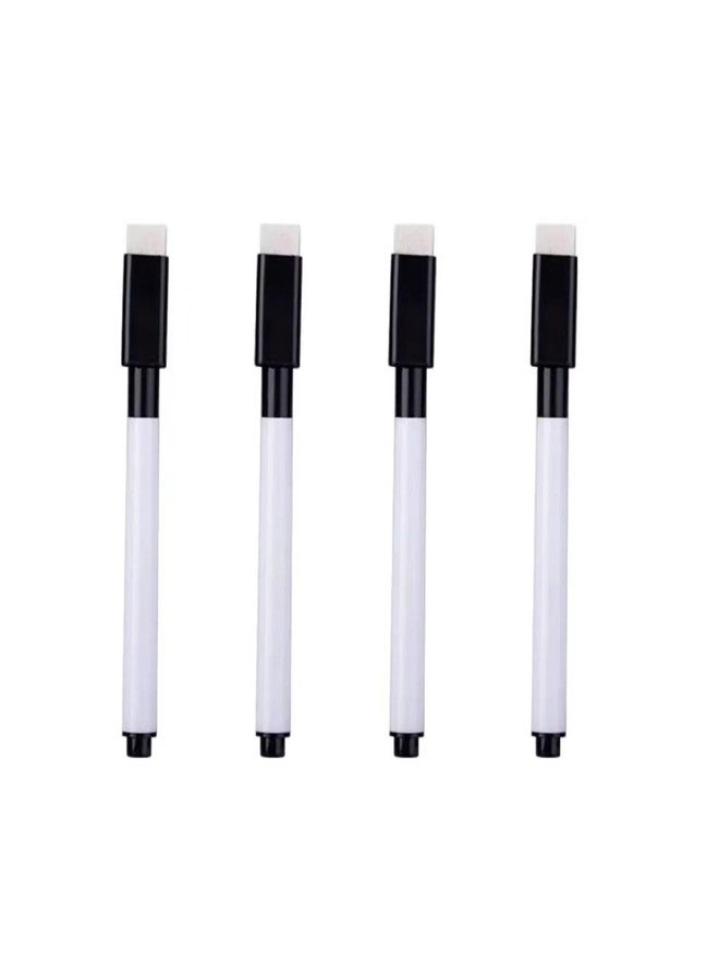 KRYTONE.Fx®Black Magnetic Whiteboard Pen Marker Erasable Marker Office School Stationery Supplies (4 BLACK MARKER) - Image 1
