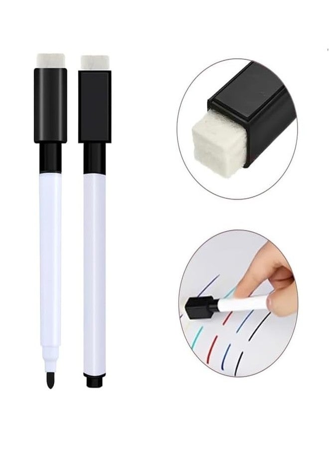 KRYTONE.Fx®Black Magnetic Whiteboard Pen Marker Erasable Marker Office School Stationery Supplies (4 BLACK MARKER) - Image 4