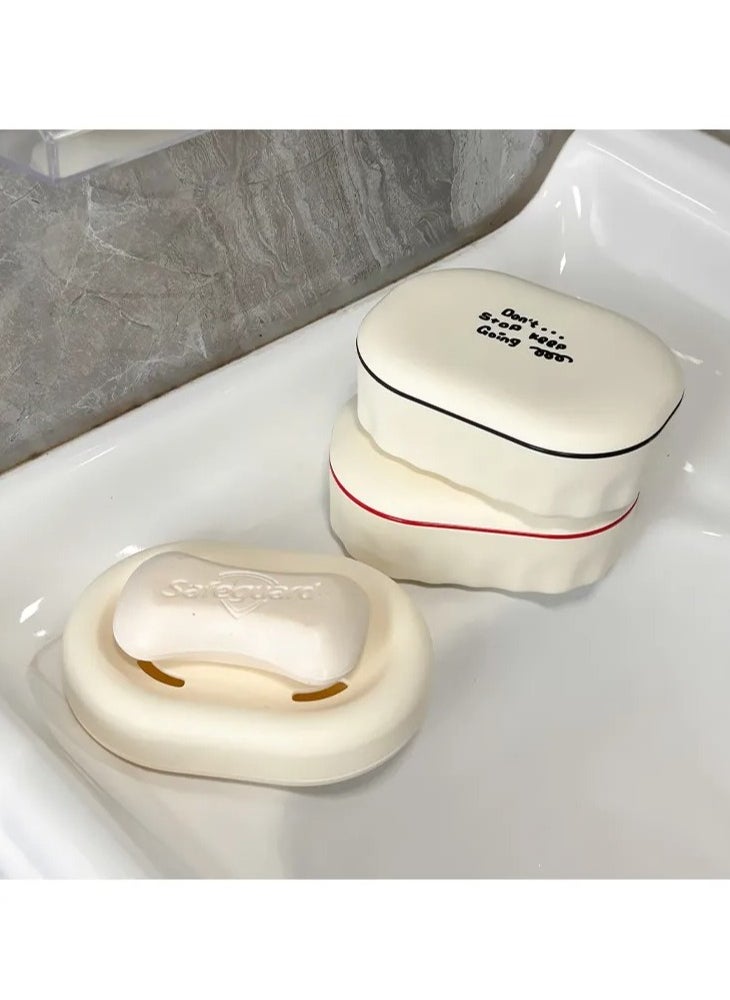 QSHOP ® Ergonomic Design with Self Drainage Protects Soap from Melting Stylish Soap Holder Keeps Your Soap Organized and Dry with Modern and Practical Design  - Image 2