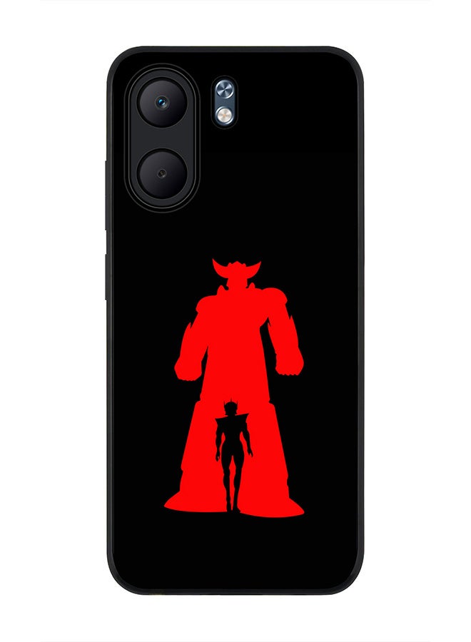 For Oppo A5x 5G / A5x 4G Case,Slim fit Camera Protection, Shockproof Thin Phone cover  - Grendizer (Black)
