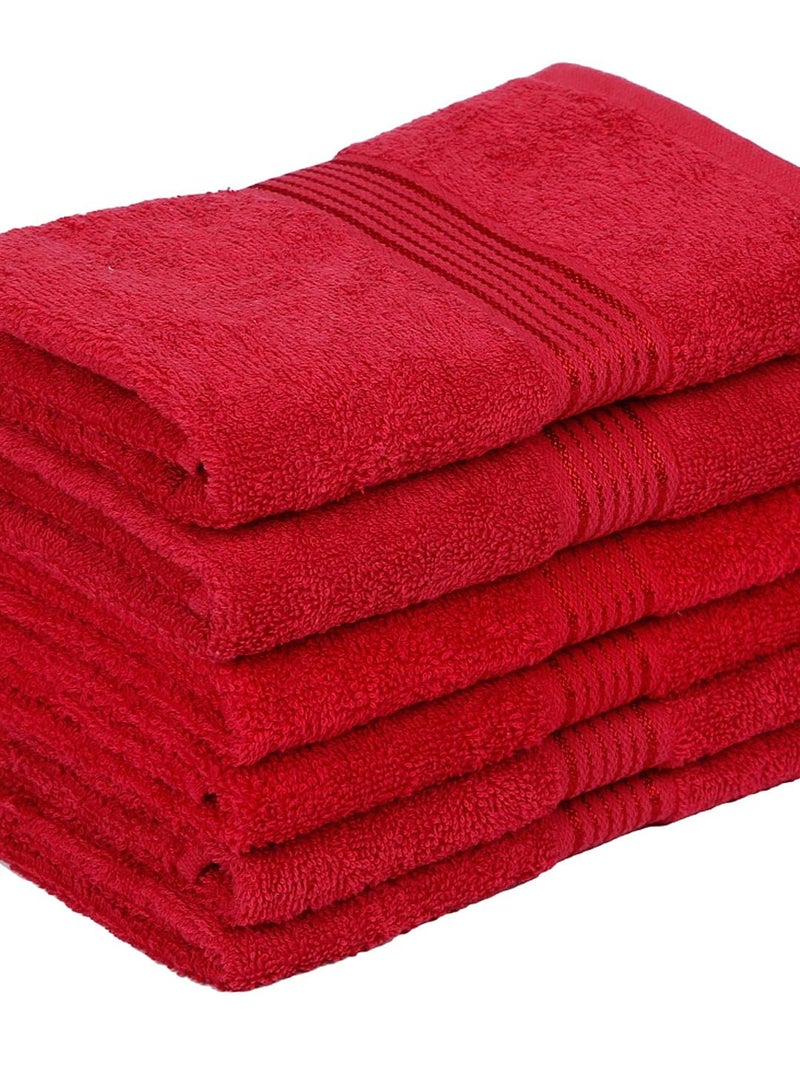 KOPA by Bianca 400 GSM 100% Cotton Soft Terry Towel l 6pc Hand Towel l Cotton Hand Towel l Hanging Hand Towel l D`Ross l Crimson - Image 4