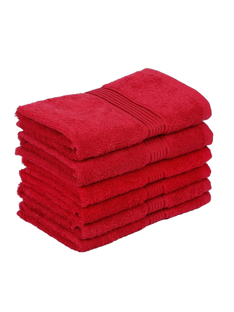 KOPA by Bianca 400 GSM 100% Cotton Soft Terry Towel l 6pc Hand Towel l Cotton Hand Towel l Hanging Hand Towel l D`Ross l Crimson - Image 3