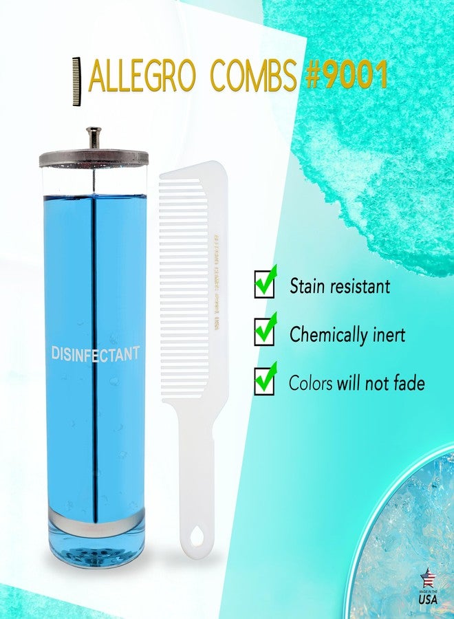 Allegro Combs 9001 Hair Combs Flat Top Clipper Blending Fading Combs Cutting Barber Flattop Thinning Hair Combs Hairstylist Flexible For Women Men Shampoo Usa 1 Pc. (White) - Image 5