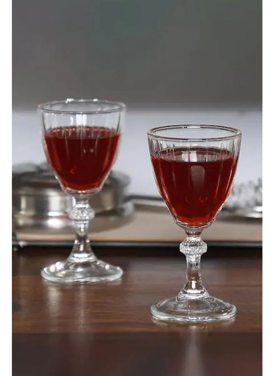 Paşabahçe Diamond Footed Coffee Side Liquor Glass 6 Pieces 49 cc 440113