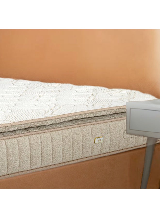 باك كير مرتبة باك كير صن رايز، مرتبة طبية للظهر، نوابض مغلفة ورغوة عالية الكثافة، متوسطة الصلابة، دعم مثالي للعمود الفقري، قنوات تهوية، غطاء مضاد للبكتيريا، مرتبة فندقية مريحة، صناعة سعودية، مثالية للأزواج - 200x120 سم - Image 3