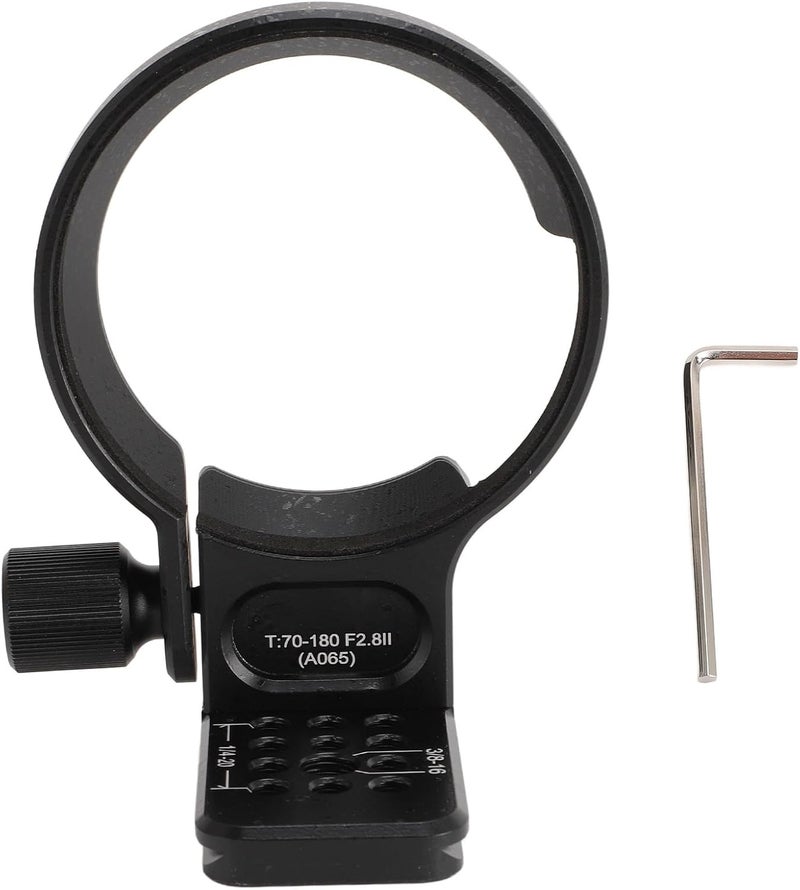 Lens Collar Tripod Mount for T70 180 F28. Lens, 70mm Type Quick Release Plate, Aluminum Alloy Tripod Collar Mount with 14/38/ Inch Holes, Secure and Balanced Mounting for Photog - Image 1