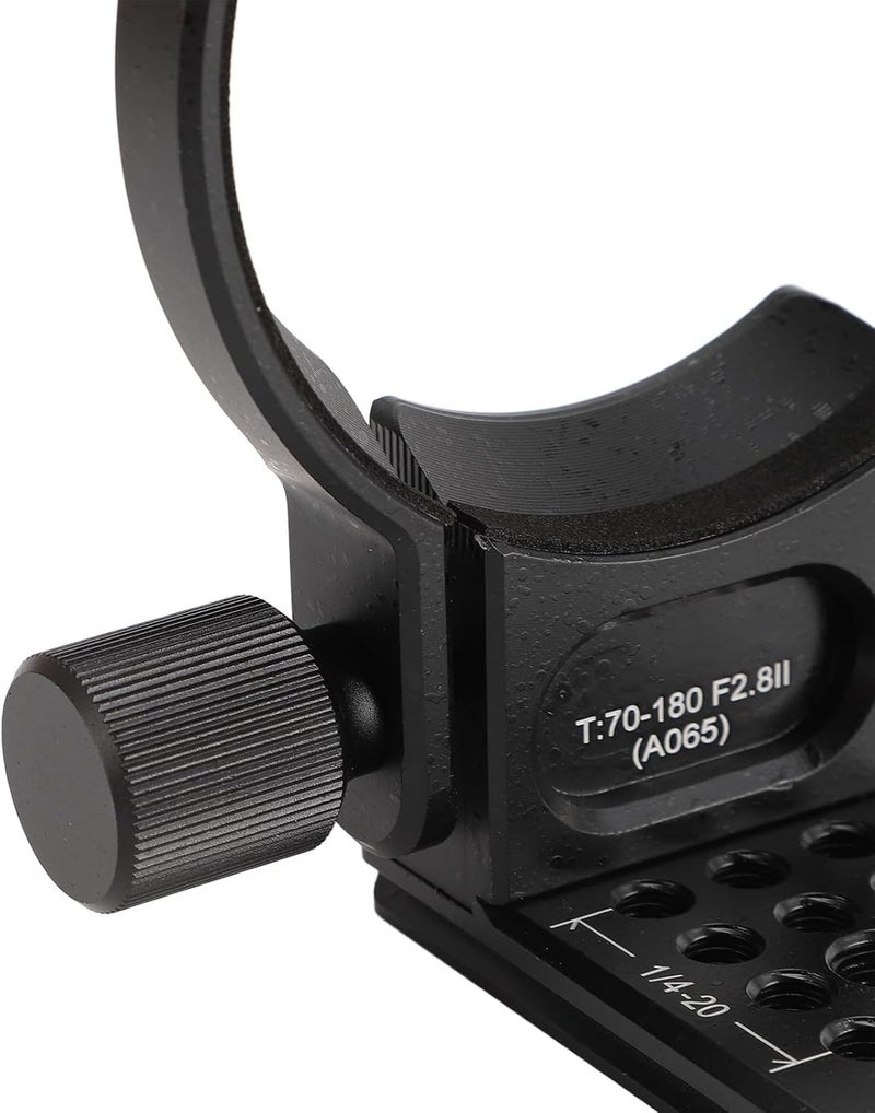 Lens Collar Tripod Mount for T70 180 F28. Lens, 70mm Type Quick Release Plate, Aluminum Alloy Tripod Collar Mount with 14/38/ Inch Holes, Secure and Balanced Mounting for Photog - Image 5