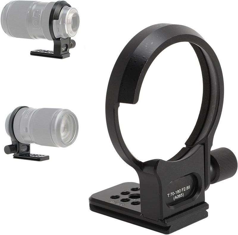 Lens Collar Tripod Mount for T70 180 F28. Lens, 70mm Type Quick Release Plate, Aluminum Alloy Tripod Collar Mount with 14/38/ Inch Holes, Secure and Balanced Mounting for Photog - Image 3