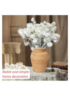KASTWAVE Large Heads Dried White Daisy Flowers -Real Dried Silver Daisy Chamomile Flower Bundle for Vase Home Wedding Boho Office Decor, Dried Daisies, Home Furnishing, DIY Arrangement, 1 Bunch/40-50 Heads  - Image 4