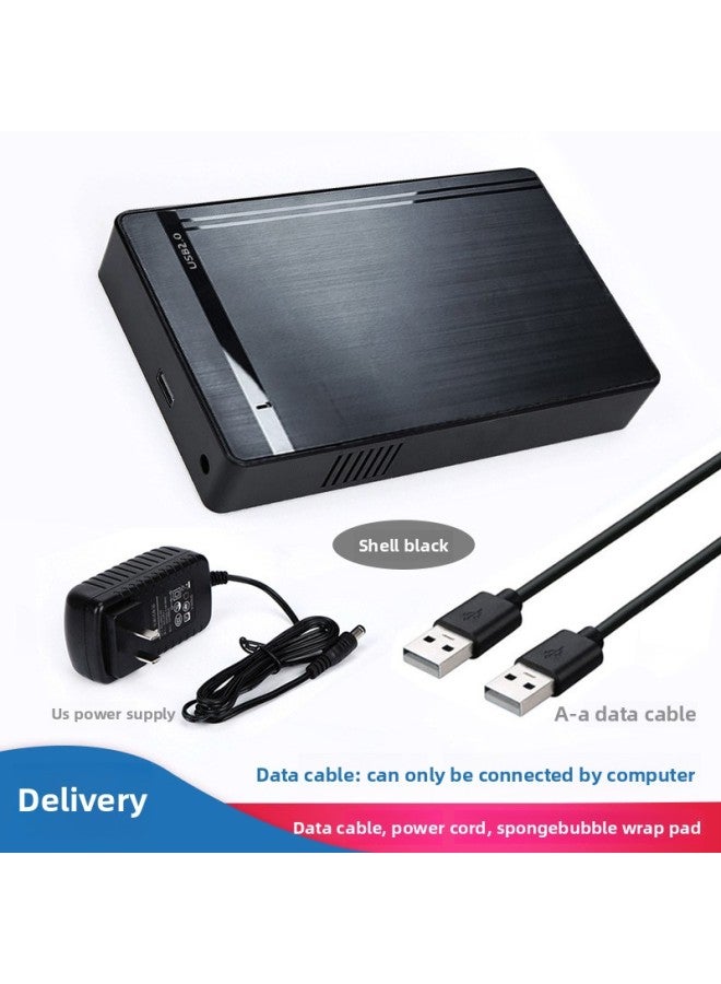 Desktop Hard Drive Box Direct Supply SATA Serial Port 3.5inch Hard Drive Shell USB2.0 External Mobile Hard Drive Box-Color:U35A BlAck Us StAndArd