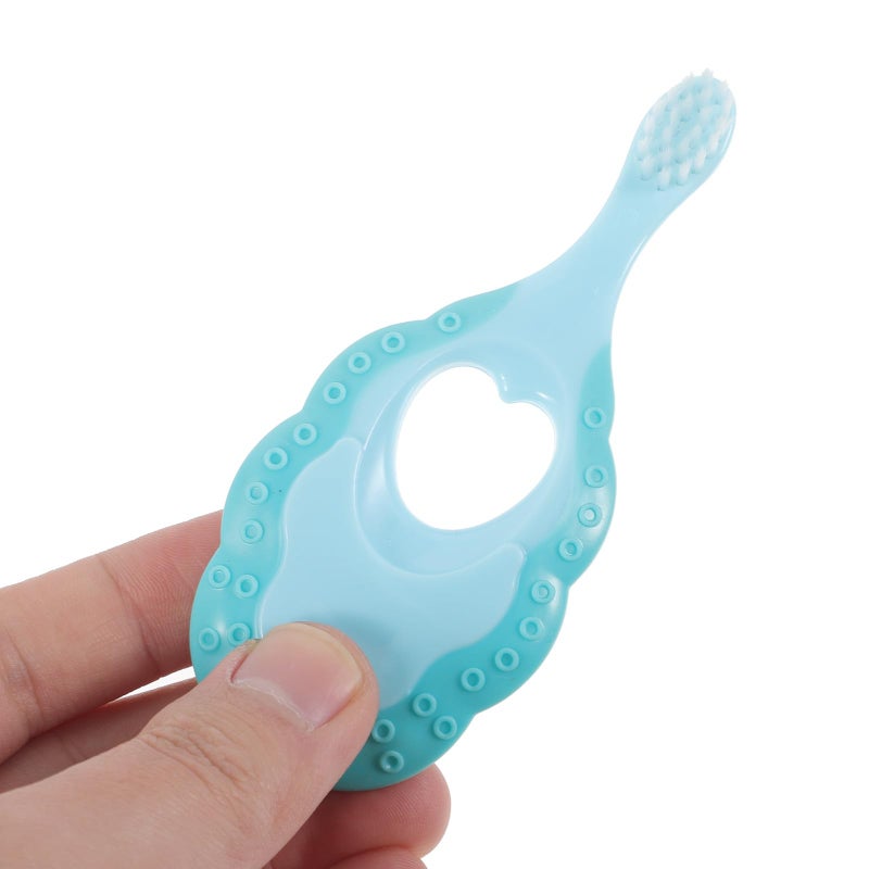 Soft Bristle Toothbrush 2 Pack For Kids Ages 1 6 Blue And Pink Ergonomic Travel Design - Image 5