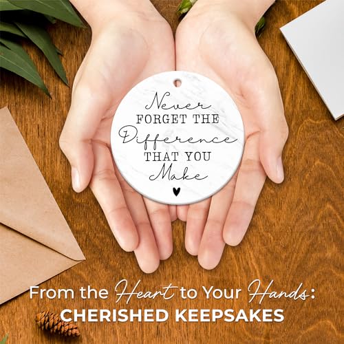 ZAGKOO Thank You Gifts for Women, Men - Christmas Appreciation Gifts for Coworkers, Teacher, Boss, Nurse, Employee, Friend, Office, Pastor - Bosses Day Gift for Women, Men - Ceramic Christmas Ornaments 2025 - Image 4