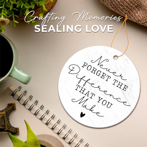 ZAGKOO Thank You Gifts for Women, Men - Christmas Appreciation Gifts for Coworkers, Teacher, Boss, Nurse, Employee, Friend, Office, Pastor - Bosses Day Gift for Women, Men - Ceramic Christmas Ornaments 2025 - Image 5