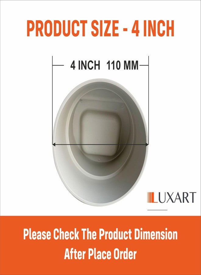 LUXART صمام منع ارتداد مياه الصرف الصحي من مادة PVC من LUXART، مقاس 4 بوصات (110 مم) | صمام مانع للقوارض والصراصير والثعابين، مزود بغطاء مصفاة، مناسب لمصارف الحمامات والمصارف الخارجية - Image 5