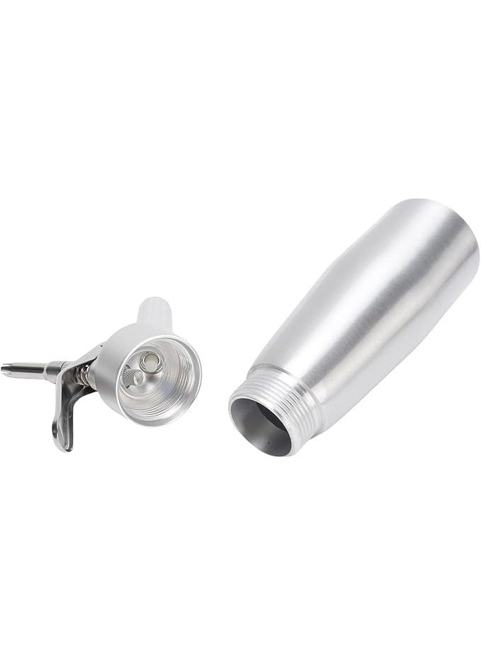 Aluminum Whipped Cream Dispenser, 500 ml, 1 Pint Capacity Cream Whip Canister with 3 Nozzles for Desserts, Dips, Sauces - Image 5