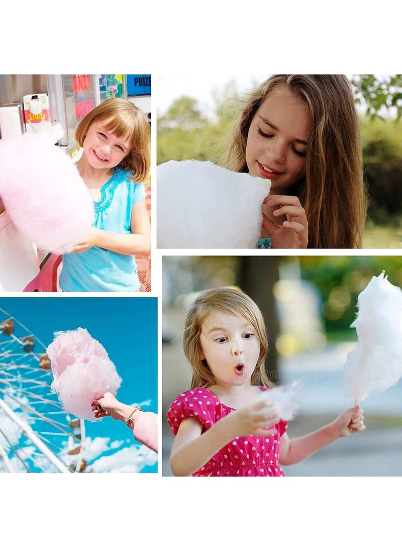 CARTSRUSHTI CARTSRUSHTI Cotton Candy Maker Candy Floss Machine Mini Sweet Automatic Cotton Candy Machine with 10 Bamboo Sticks Sugar Spoon Electric Homemade Smooth Candy Maker Easy to Use for Kids  - Image 5