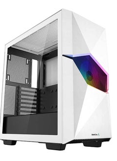 DEEPCOOL Cyclops WH Mid- Tower Computer Case/Gaming Cabinet - White | Support Mini-ITX/Micro-ATX/ATX/E-ATX | Pre-Installed 1 x 120 mm Front Fan - R-WHAAE1-C-1  - Image 1