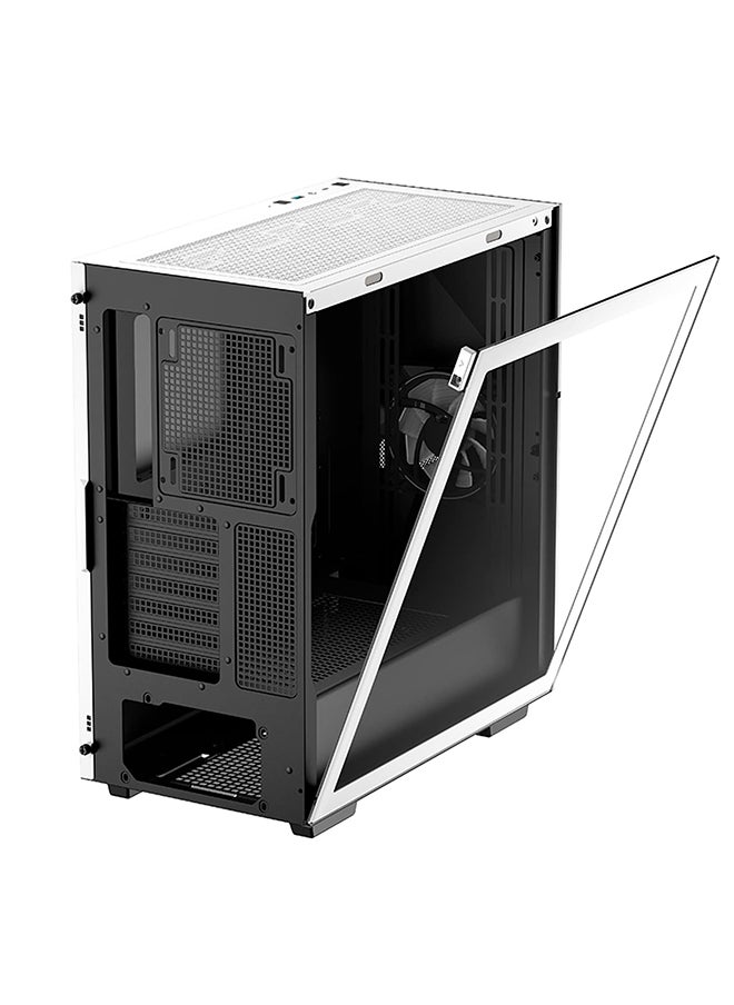 DEEPCOOL - Cyclops WH Mid- Tower Computer Case/Gaming Cabinet - White | Support Mini-ITX/Micro-ATX/ATX/E-ATX | Pre-Installed 1 x 120 mm Front Fan - R-WHAAE1-C-1 - Image 1