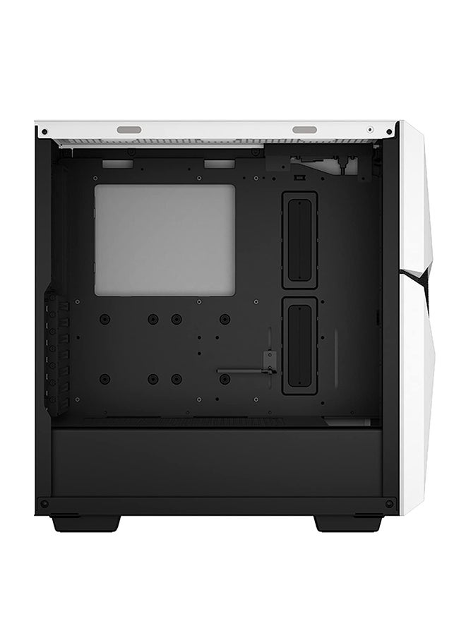DEEPCOOL - Cyclops WH Mid- Tower Computer Case/Gaming Cabinet - White | Support Mini-ITX/Micro-ATX/ATX/E-ATX | Pre-Installed 1 x 120 mm Front Fan - R-WHAAE1-C-1 - Image 1