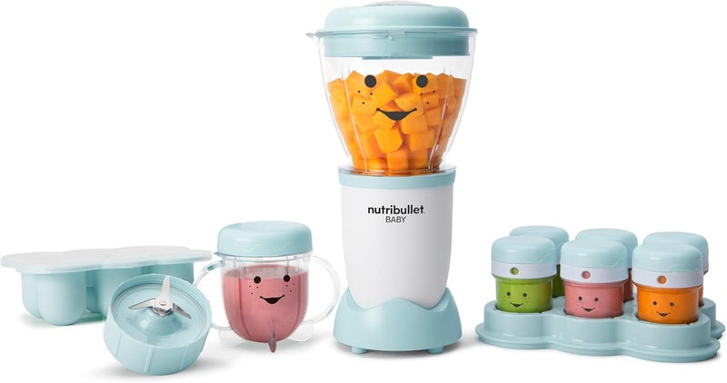 nutribullet NBY-50100 Baby Complete Food-Making System, 32-Oz, White, Blue, Clear - Image 1