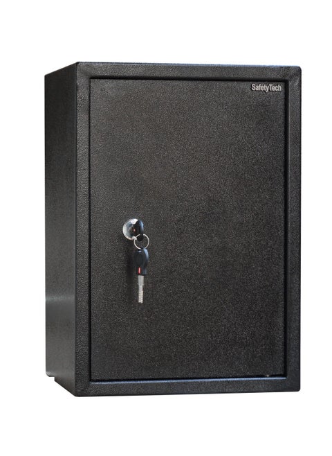 A strong home and hotel safe with a distinctive size