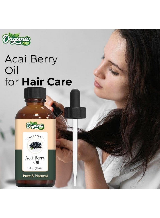 ORGANIC ZING زيت توت الأكاي العضوي (Euterpe Oleracea) | زيت ناقل نقي وطبيعي للعناية بالبشرة والشعر والتدليك - 30 مل/1.01 أونصة سائلة - Image 5