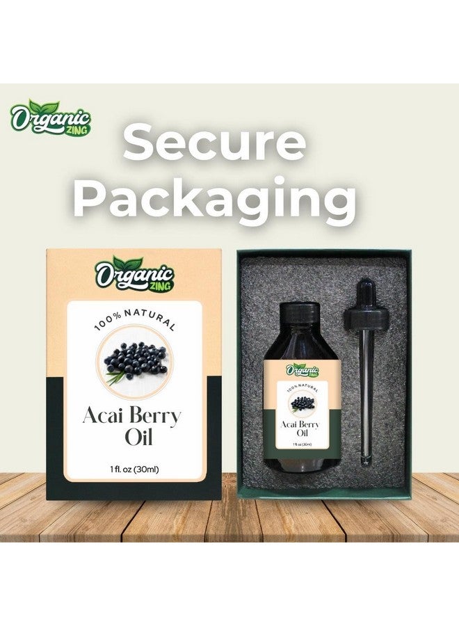 ORGANIC ZING زيت توت الأكاي العضوي (Euterpe Oleracea) | زيت ناقل نقي وطبيعي للعناية بالبشرة والشعر والتدليك - 30 مل/1.01 أونصة سائلة - Image 4