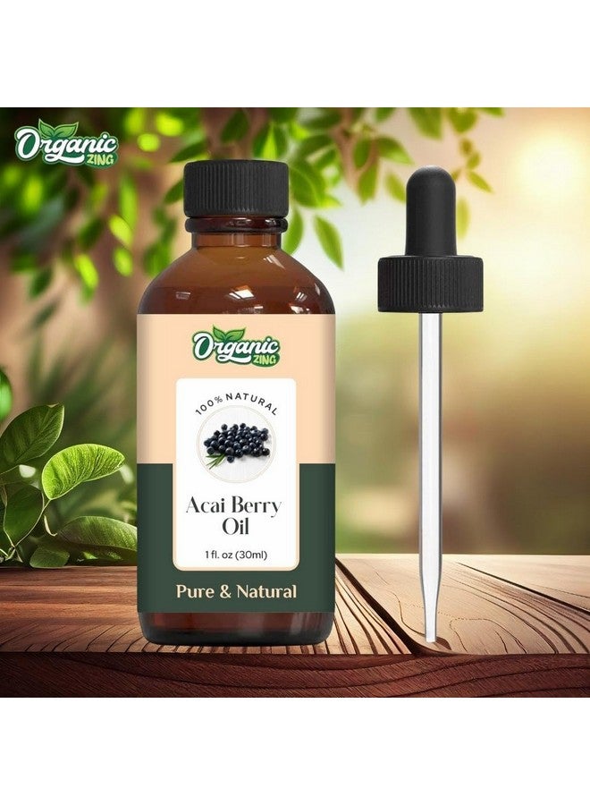 ORGANIC ZING زيت توت الأكاي العضوي (Euterpe Oleracea) | زيت ناقل نقي وطبيعي للعناية بالبشرة والشعر والتدليك - 30 مل/1.01 أونصة سائلة - Image 3