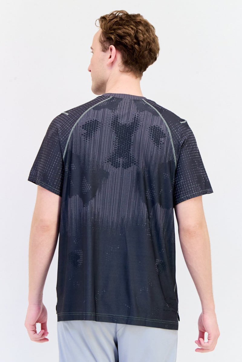 Nike Men Sportswear Fit Short Sleeves Training T-Shirt, Grey - Image 3