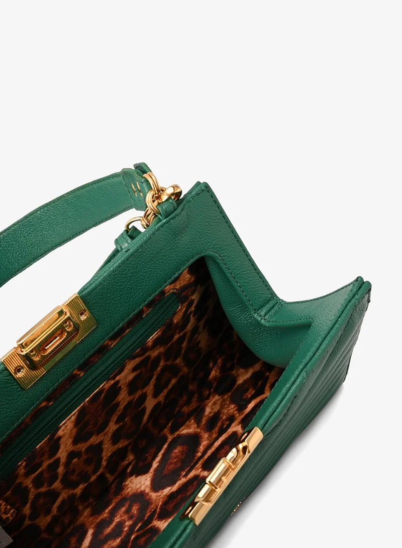 Carmen Steffens  Eucalyptus Green Quilted Shoulder Bag for Women | Best Price UAE