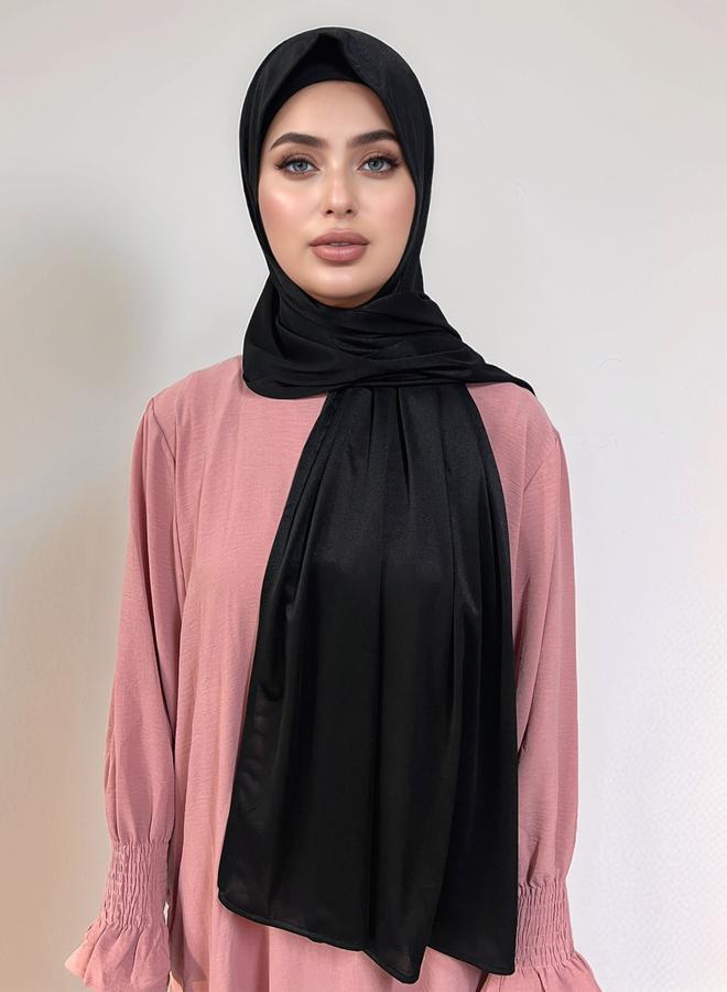 Take Two Black Solid Hijab - Image 1