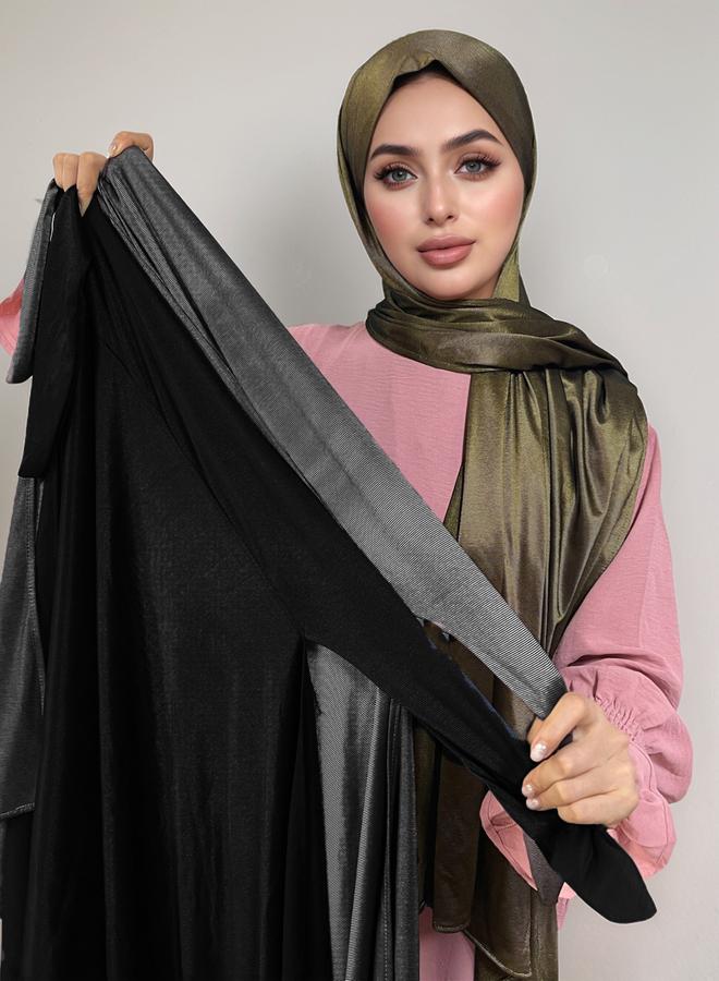 Take Two Black Solid Hijab - Image 3