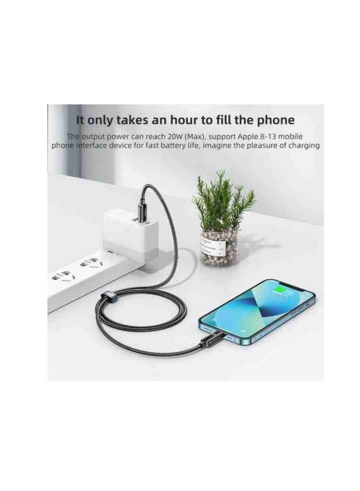 ريماكس كابل بيانات ريماكس RC-128I من سلسلة ريمين، 20 وات، بشاشة رقمية، من النوع C إلى IPH (1.2 متر)، كابل إضاءة، كابل آيفون 20 وات - Image 2