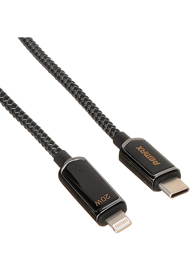 ريماكس كابل بيانات ريماكس RC-128I من سلسلة ريمين، 20 وات، بشاشة رقمية، من النوع C إلى IPH (1.2 متر)، كابل إضاءة، كابل آيفون 20 وات - Image 4