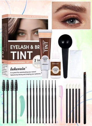 Eyelash and Brow Tint Dye Color Chestnut Kit 2 in 1 Brow and Lash Tint Professional Kit with Coloring Cream and Activating Lotion Eyebrow Tint Dye Kit Eyebrow Lash Color Kit 01 - pzsku/Z8A1D80407286BF717D92Z/45/_/1712579913/b5f238c3-2f82-4964-b100-99d14e86d3b9