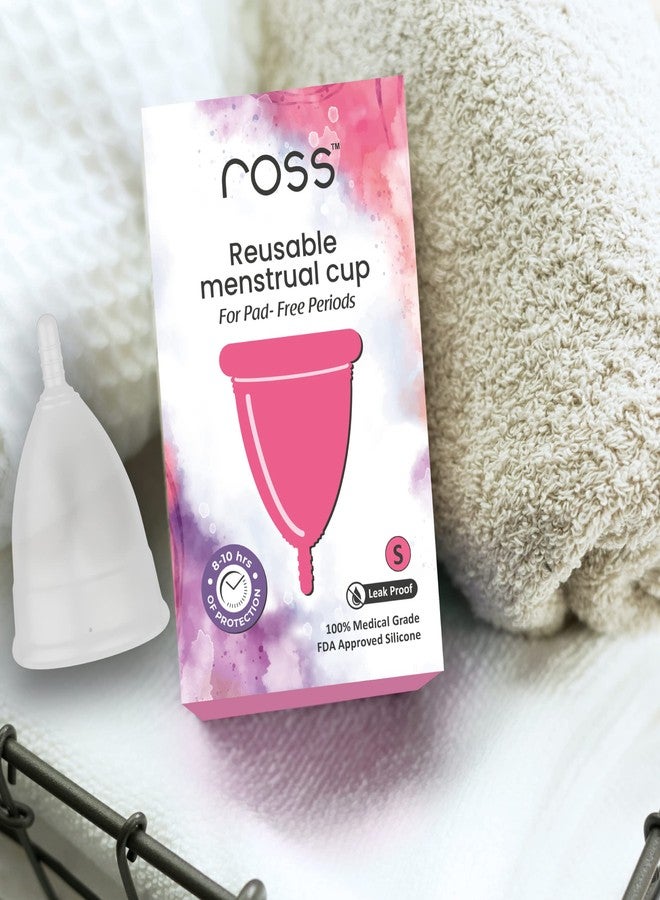 Ross Reusable Menstrual Cup for Women- Small, Odour free and Rash Free, No Leakage, Protection for Up to 8-10 Hours, FDA Approved with Pouch - Image 5