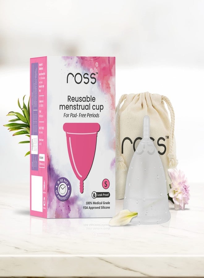 Ross Reusable Menstrual Cup for Women- Small, Odour free and Rash Free, No Leakage, Protection for Up to 8-10 Hours, FDA Approved with Pouch - Image 4