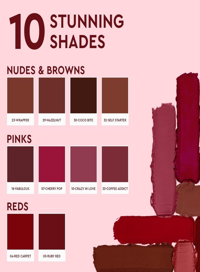 C2P PROFESSIONAL MAKEUP C2P Pro Lipsticks For Women Waterproof Long Lasting Nude Brown Creamy Matte Bullet Lip Crayon Lipstick | Infused with Shea Butter, Argan and Castor Oil | Vegan and Cruelty Free - 3.5g - Image 4