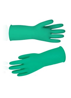 MR. GLOVE MR GLOVE Reusable Household Rubber GlovesCleaning Gloves Stretchable Gloves for Washing Cleaning Kitchen Garden Large 1Pair Green Color 