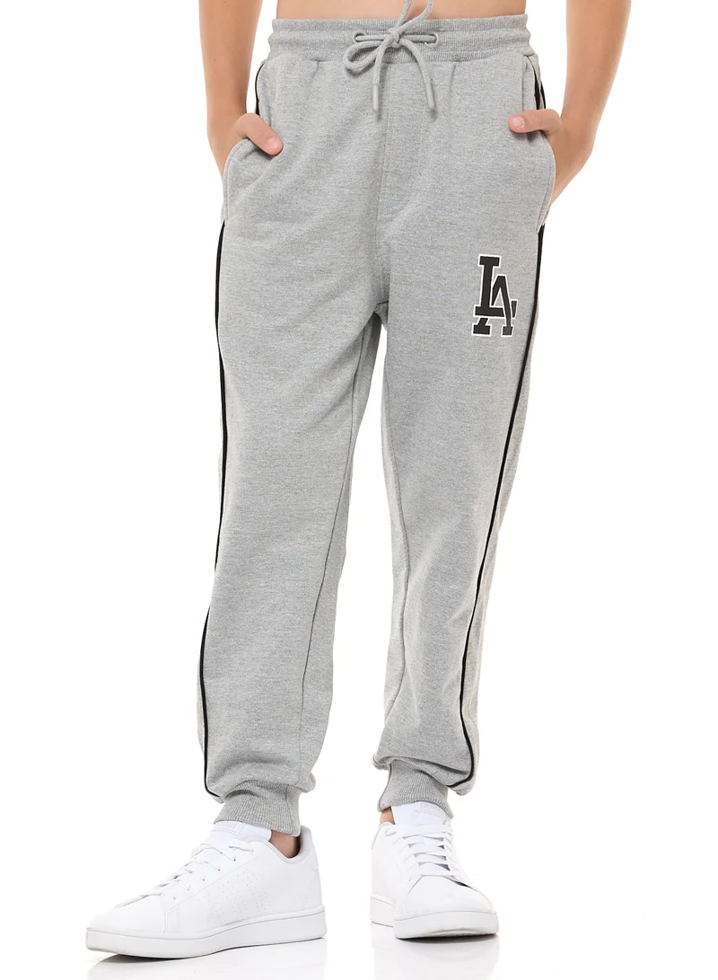 victor and jane Boys and Girls' Relaxed Fit 2-Piece Hoodie and Jogger Set (8-14 yrs) Grey