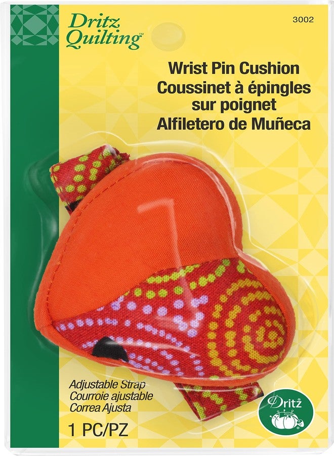 دريتز وسادة دبوس معصم على شكل قلب من Dritz Quilting مع حزام قابل للتعديل، عدد 1، ألوان متنوعة: أخضر، وردي، أو أرجواني، 2 بوصة - Image 5